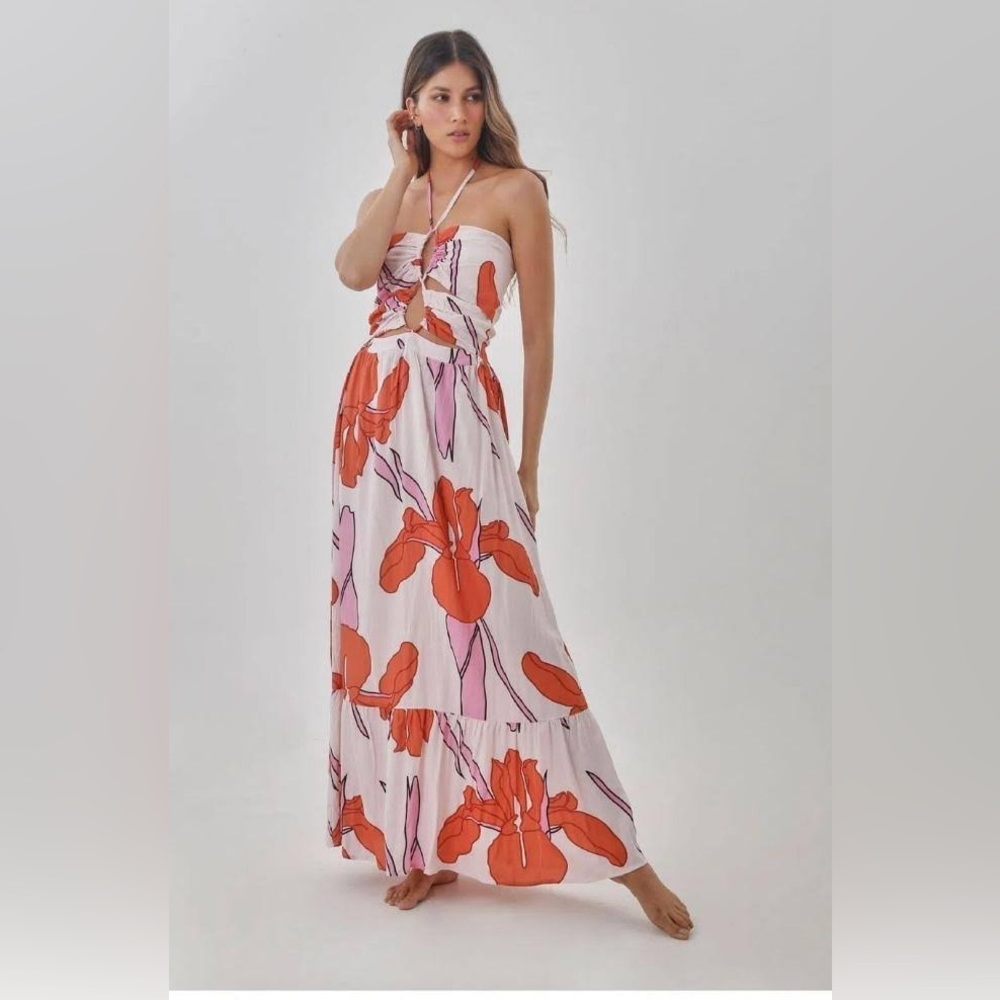 Floral Maxi Cutout Dress NWT